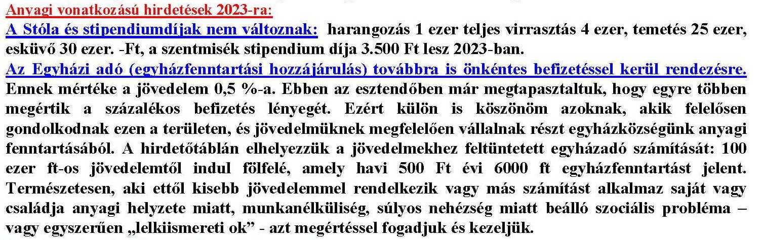 anyagi von hird 2023